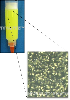 手工搅拌时有分散不均匀、气泡多的问题用ARV-310LED即可均匀分散，也能脱泡。比重大的荧光粉也没出现沉淀